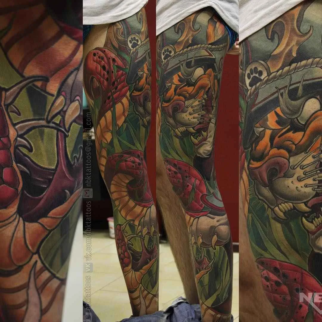 Tattoo artista Dmitriy Naboka, stile colori autori new school tattoo | Russia