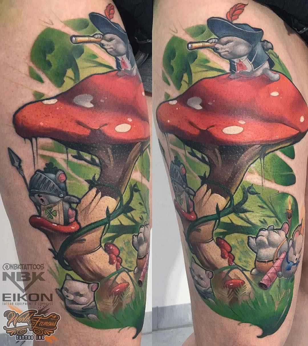 Tattoo artista Dmitriy Naboka, stile colori autori new school tattoo | Russia