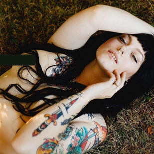 🔥 Горячие фото, портфолио модели  #21005 Тату модель Ceres Suicide