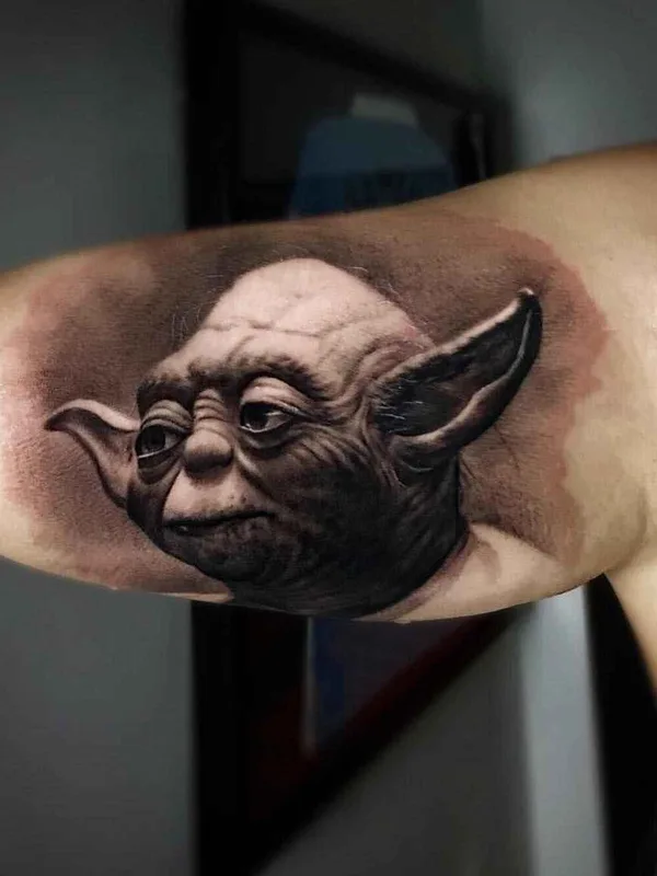 black and grey realism tattoo on bicep #20613 | Tattoo Artist Ganga