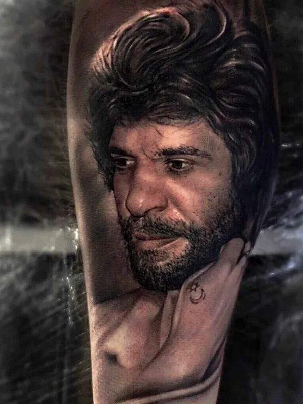 male black and grey realism tattoo on forearm #20621 | Tattoo Artist Ganga
