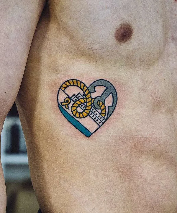 male color geometric Tatuagem em chest #21086 | Tatuador Woo