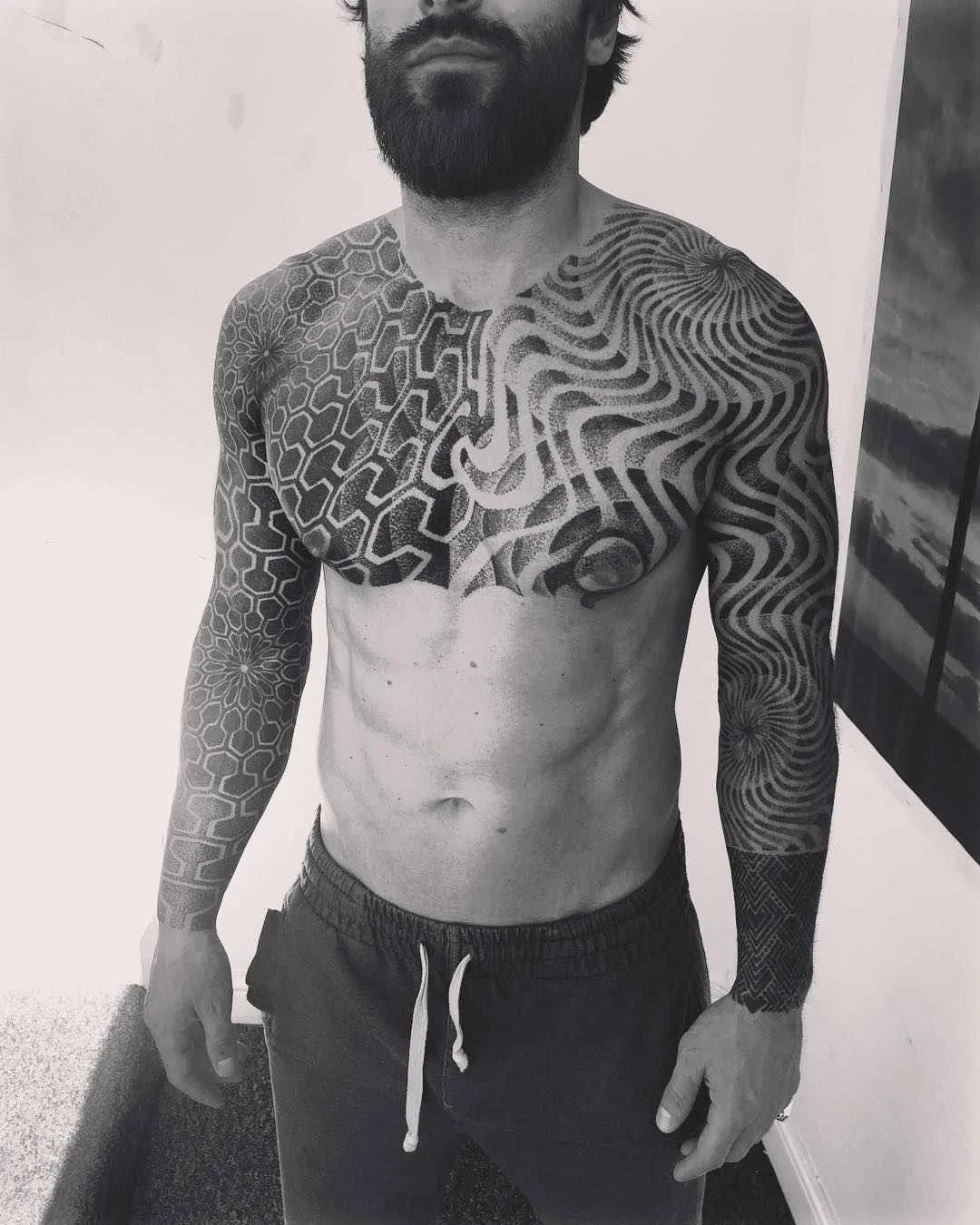 Tattoo artist Matt Black, black ornamental tattoo | USA