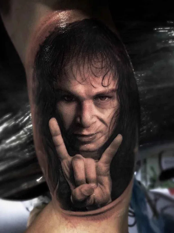 male black and grey realism tattoo on bicep #20619 | Tattoo Artist Ganga