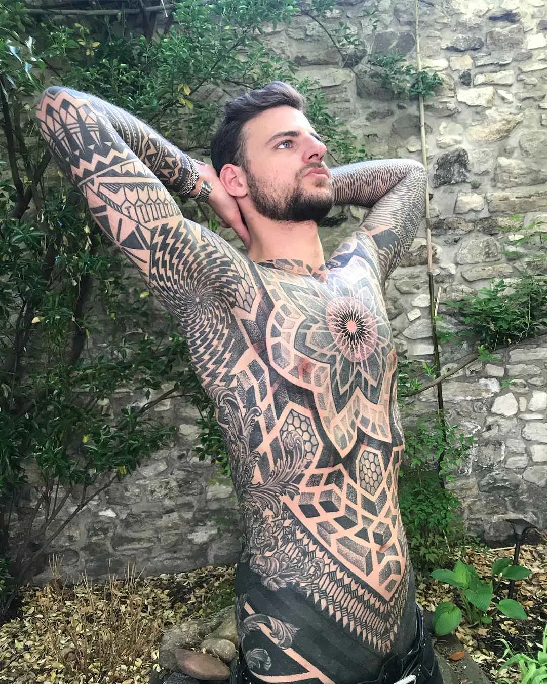 Tattoo artist Matt Black, black ornamental tattoo | USA