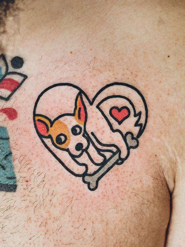color cartoon Tatuagem em chest #21090 | Tatuador Woo