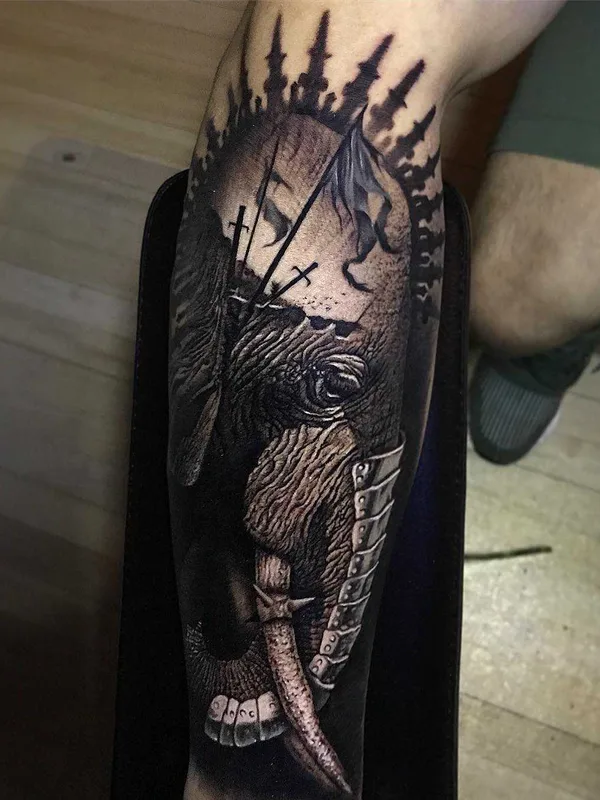 black and grey realism Tatuaggio su forearm #20874 | Tatuatore Jacob Sheffield