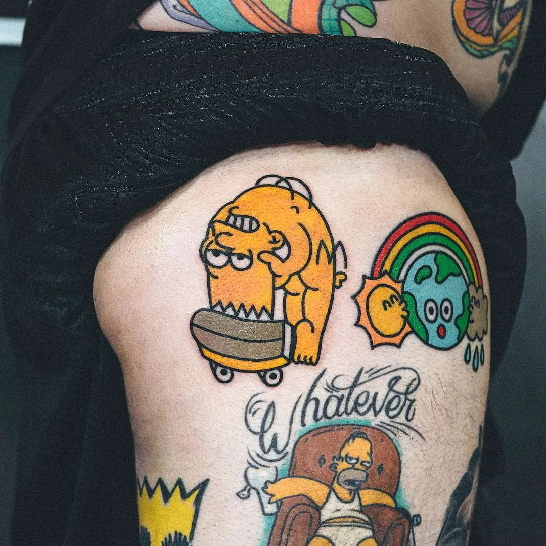 Tatuador Woo Loves You - estilo do autor cores e preto graphic minimalista tatuagem | Coreia