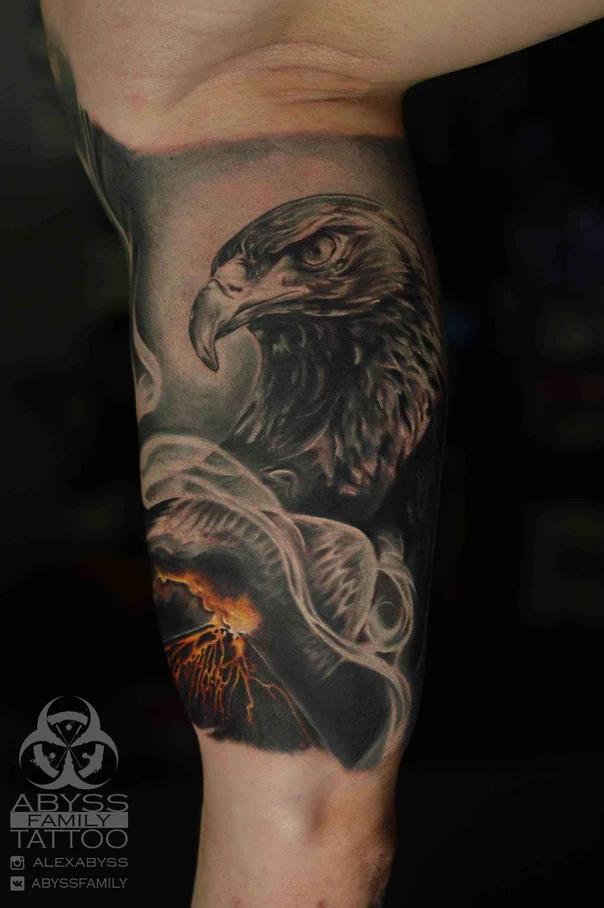 Реализм Eagle tattoo на Предплечье
