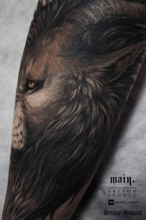 Реализм Lion tattoo на Предплечье