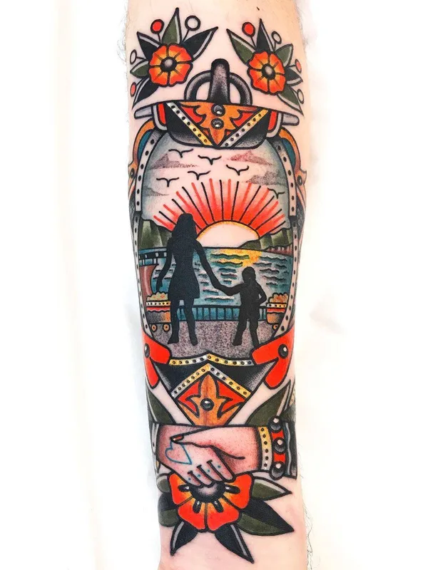 color traditional Tatuaggio su forearm #30370 | Tatuatore Dani Queipo
