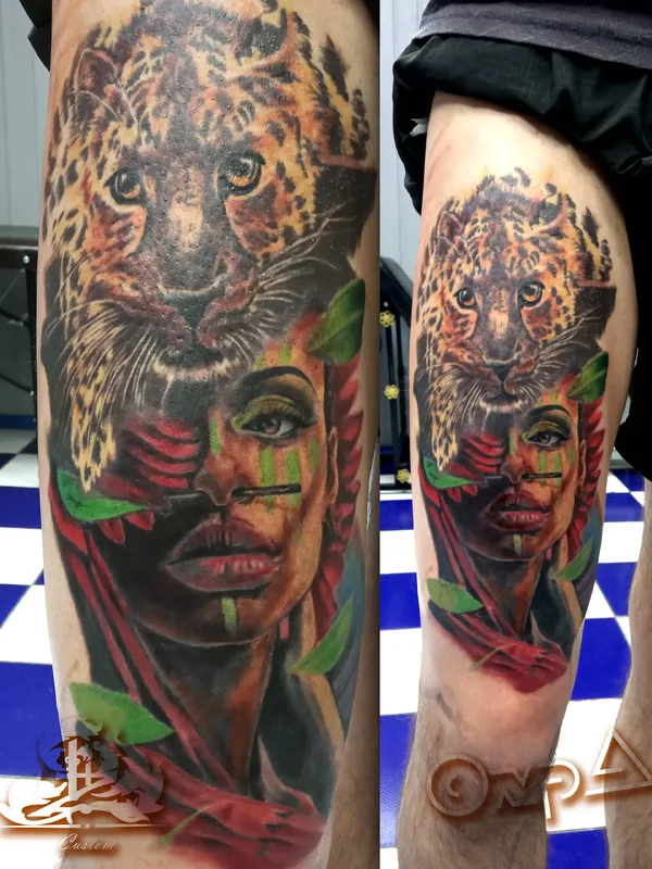 color realism Tatuaggio su thigh #30421 | Tatuatore Aleksandr Ohremenko