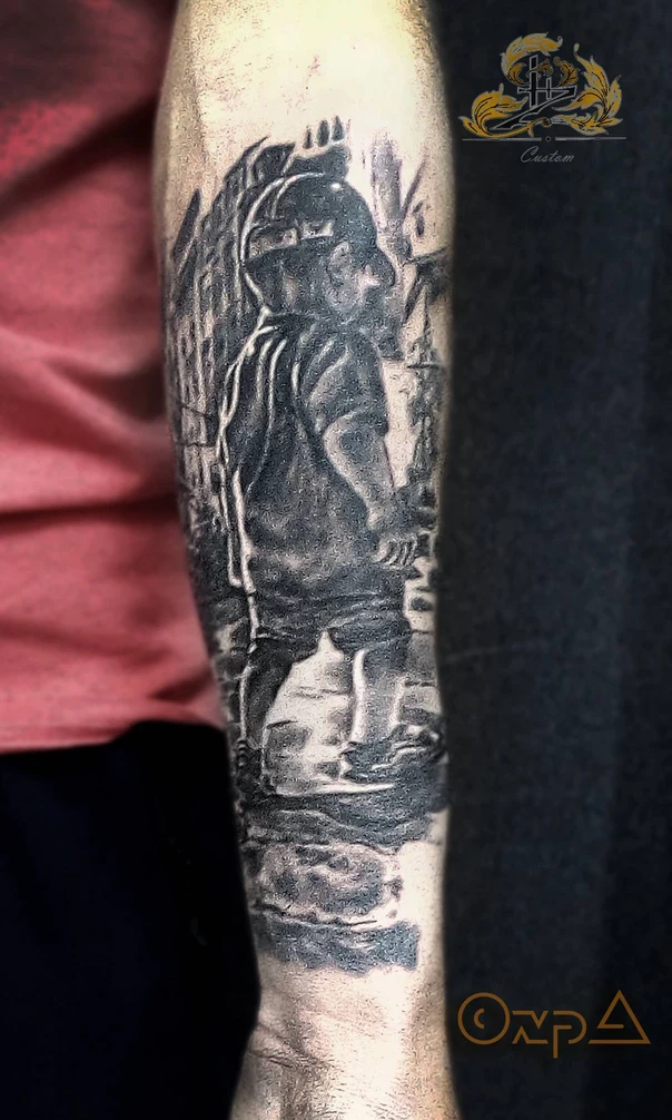 Реализм Portrait, Child tattoo на Предплечье