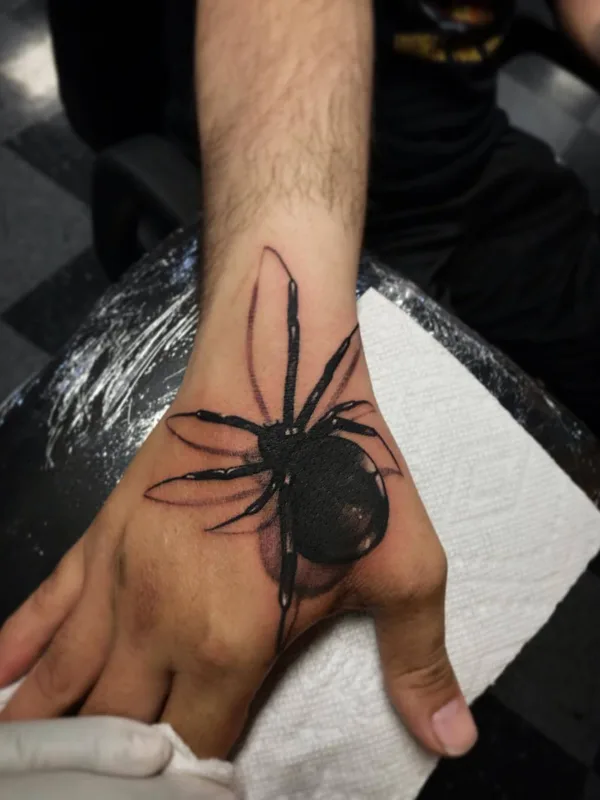 black and grey realism Tatuaggio su back of hand #30452 | Tatuatore Jesse Garcia