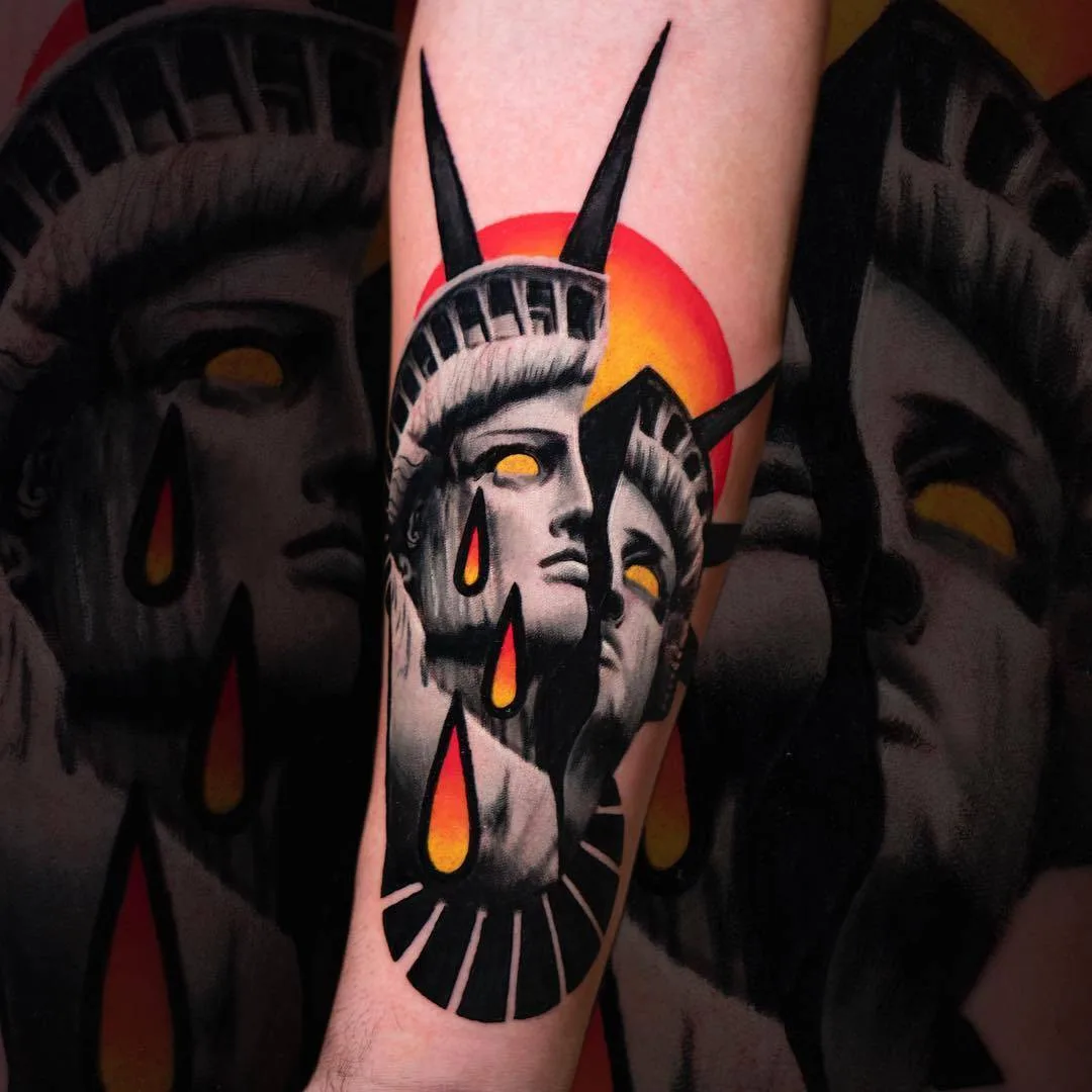 Tattoo artist Hans Deslauriers, authors's style color illustrative realistic tattoo | Monreal, Canada