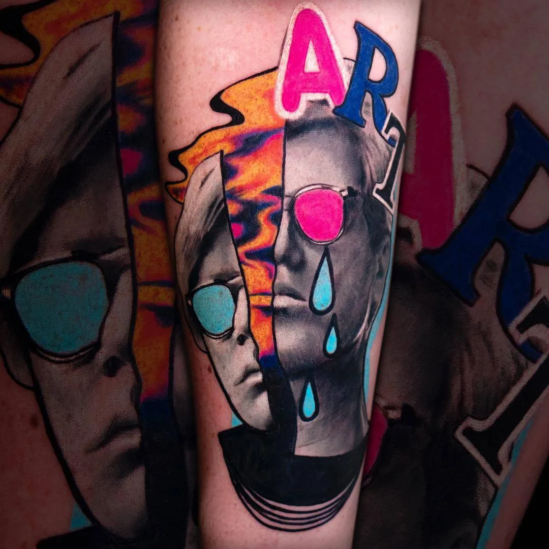 Tattoo artist Hans Deslauriers, authors's style color illustrative realistic tattoo | Monreal, Canada