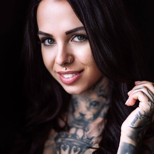 🔥 Горячие фото, портфолио модели  #30599 Тату модель Nina Lüthy