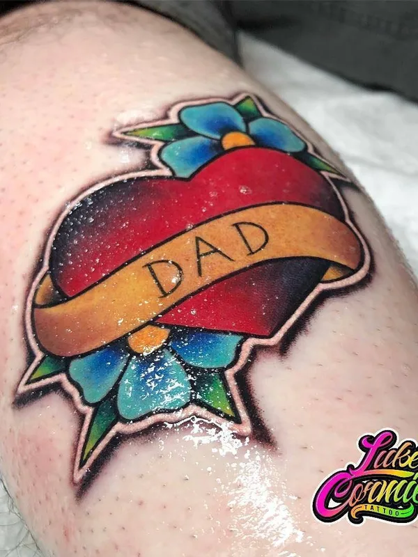 color traditional 纹身 在 calf #30797 | 纹身师 Luke Cormier
