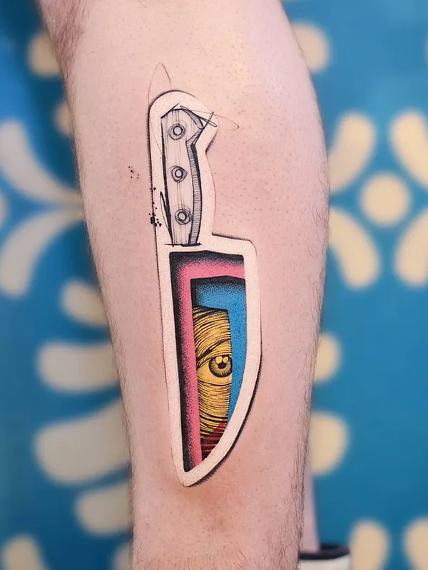 color illustrative Tatuagem em calf #30812 | Tatuador Sku Plux