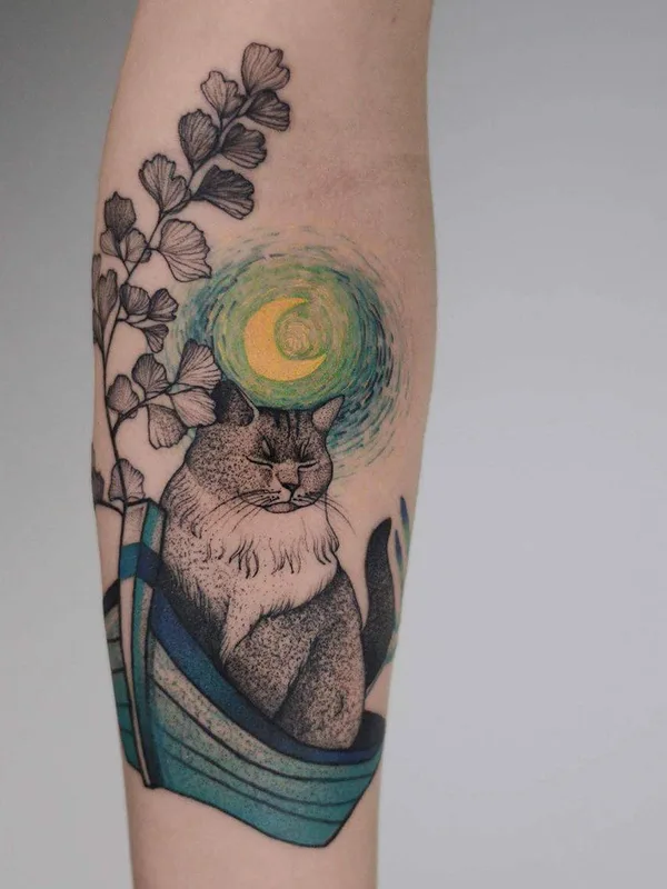 color illustrative 纹身 在 forearm #30844 | 纹身师 Dzo Lama