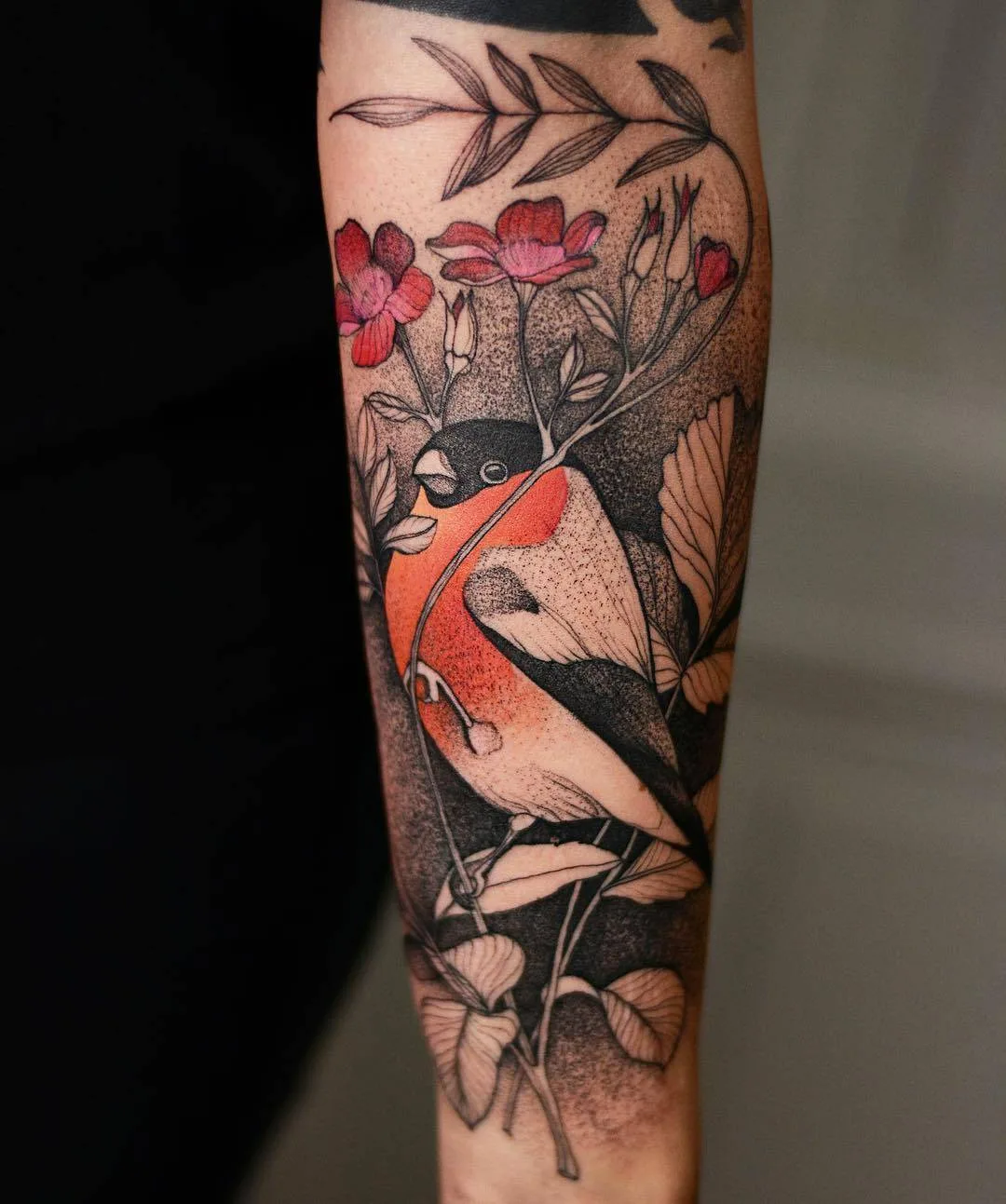 Artista del tatuaggio Dzo Lama, dotwork, acquerello, schizzo stile autore | Wroclaw, Polonia