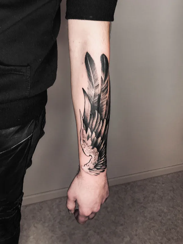 black and grey black and grey tatouage sur forearm #36127 | Artiste tatoueur Джим