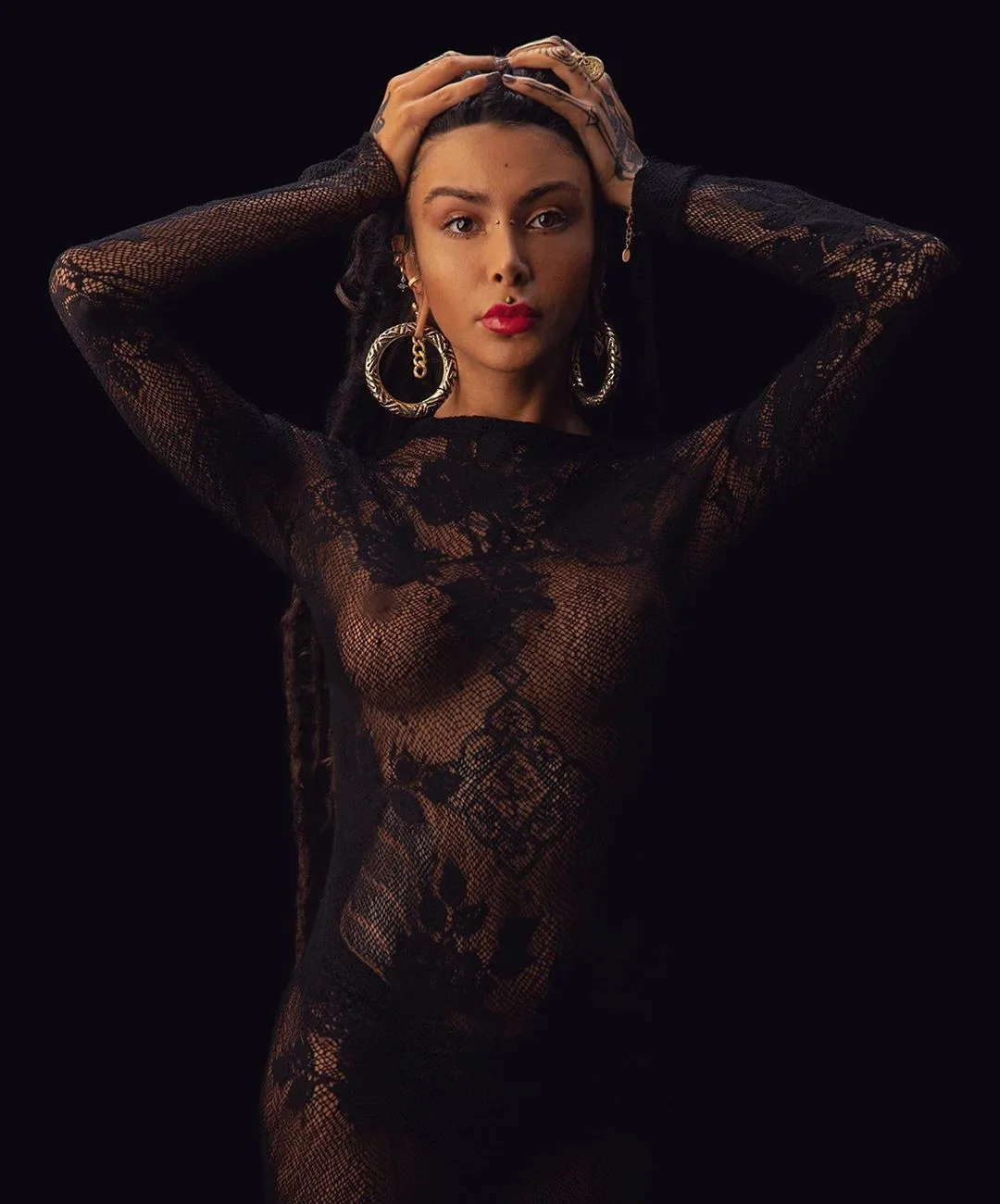 Tattooed model The Free Elf, alternative tattoo model