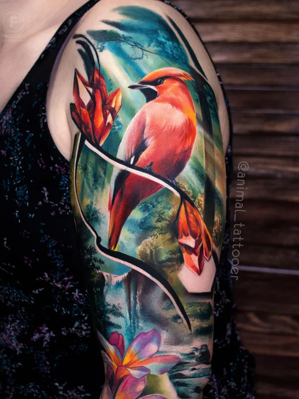 female color realism 타투 부위 full sleeve #36292 | 타투이스트 Наташа ANIMAL