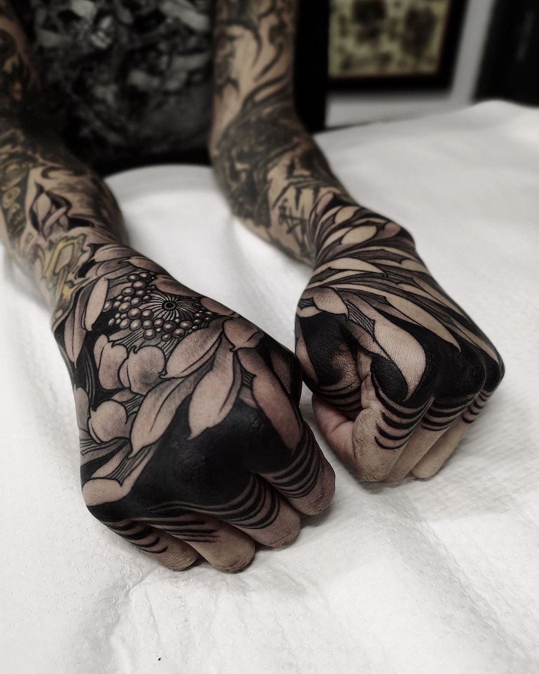 Black and Grey Japanese tattoo by FIBS