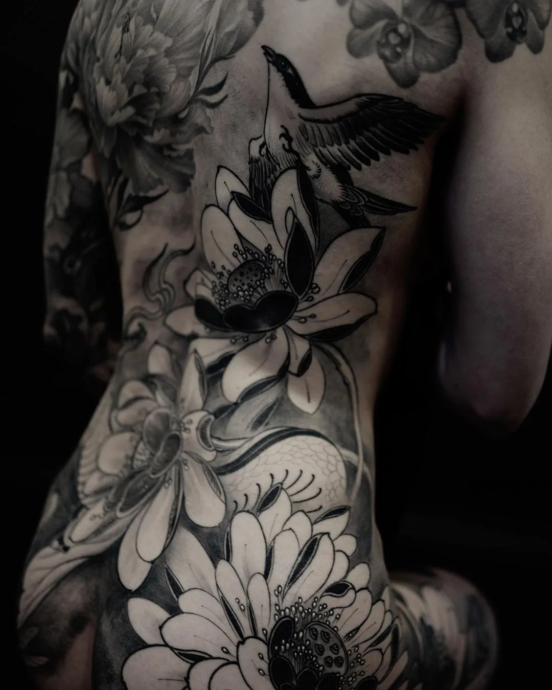 Black and Grey Japanese tattoo - Tattoo artist FIBS Juvel Vazquez | United States