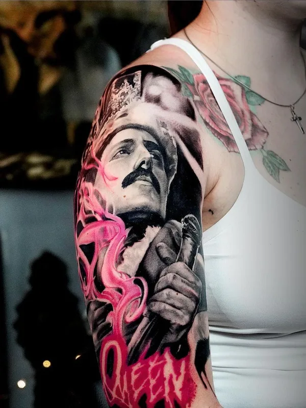 female color realism Tatuaggio su full sleeve #39876 | Tatuatore Сергей Ом