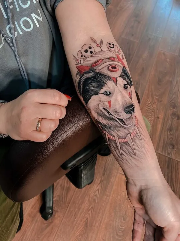 black and grey illustrative татуировка на forearm #39911 | Тату мастер Ирина Седова