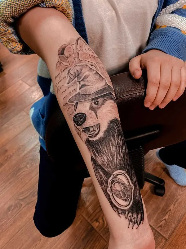 black and grey black and grey татуировка на forearm #39909 | Тату мастер Ирина Седова
