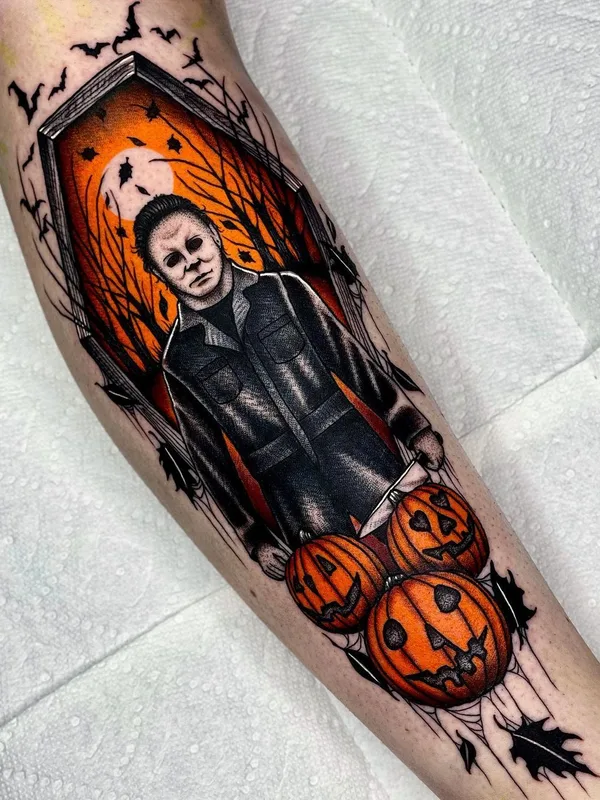 color illustrative Tatuaggio su calf #40189 | Tatuatore Angelo Parente