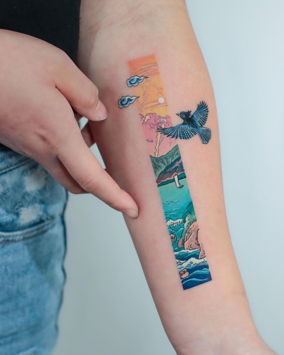 Delicate Watercolor Tattoos Look Like Beautiful Paintings on Skin