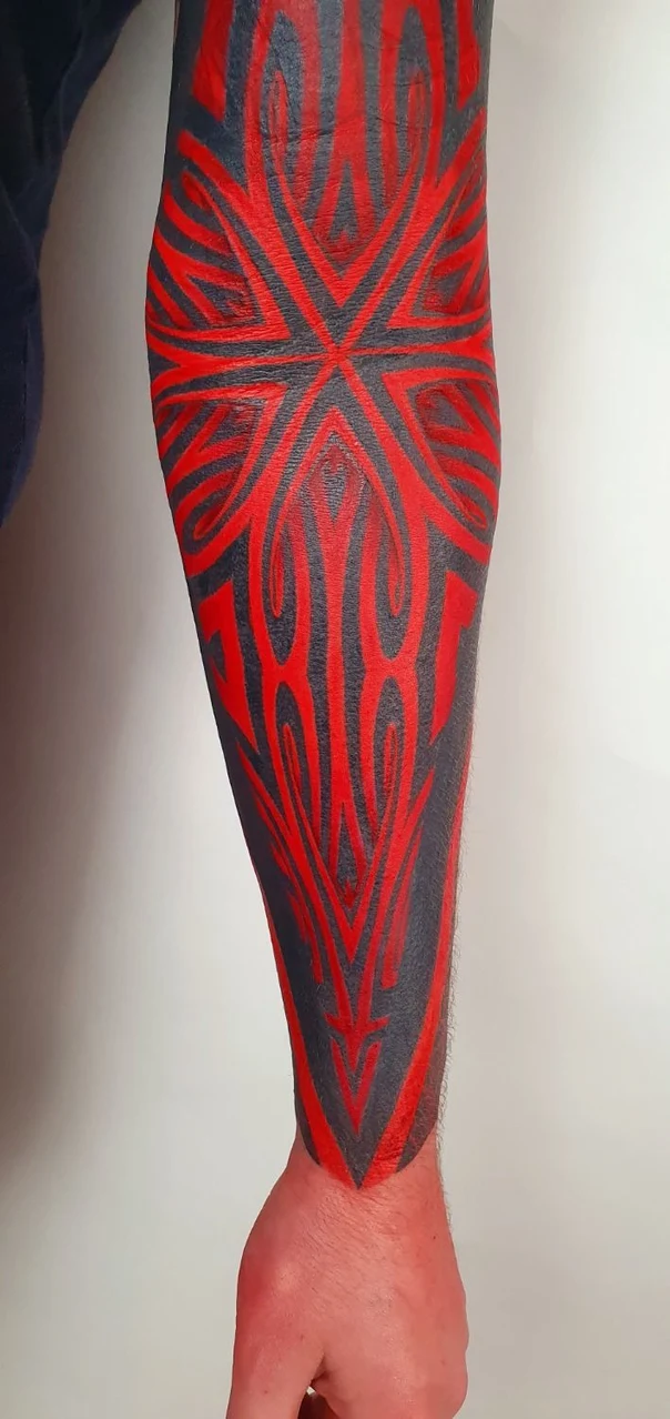 Tribal Geometric, Abstract tattoo on Forearm