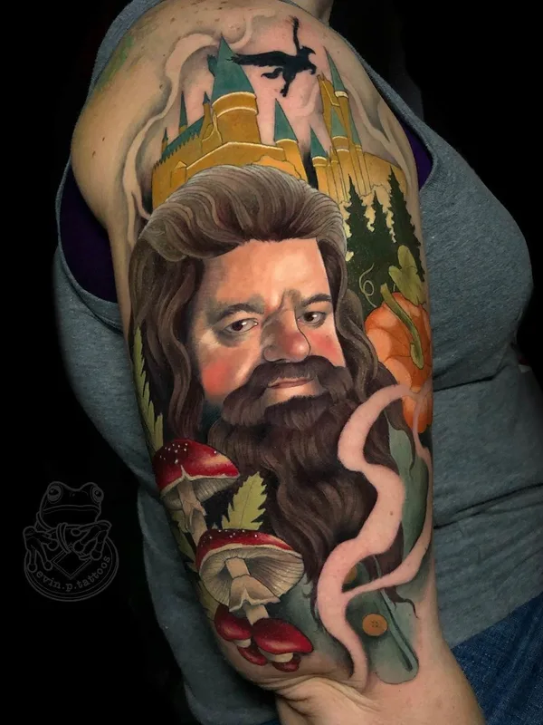 color realism tattoo on full sleeve #40308 | Tattoo Artist Evin Pfaff