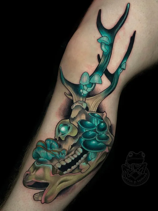 color illustrative tattoo on forearm #40300 | Tattoo Artist Evin Pfaff