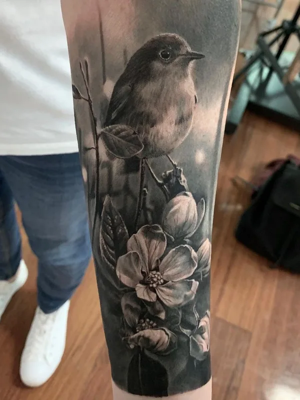 black and grey realism tattoo on forearm #40344 | Tattoo Artist Chris Hirakawa