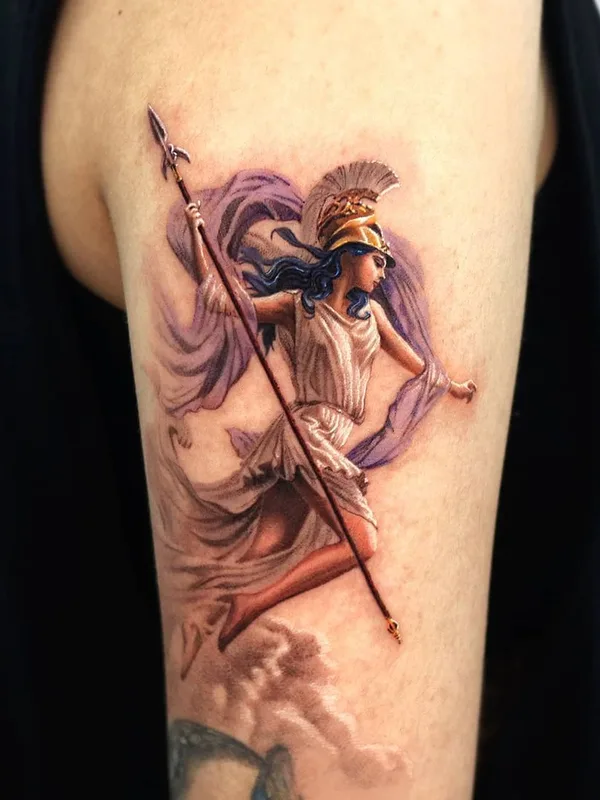 female color realism Tatuagem em upper arm #40356 | Tatuador Jiro