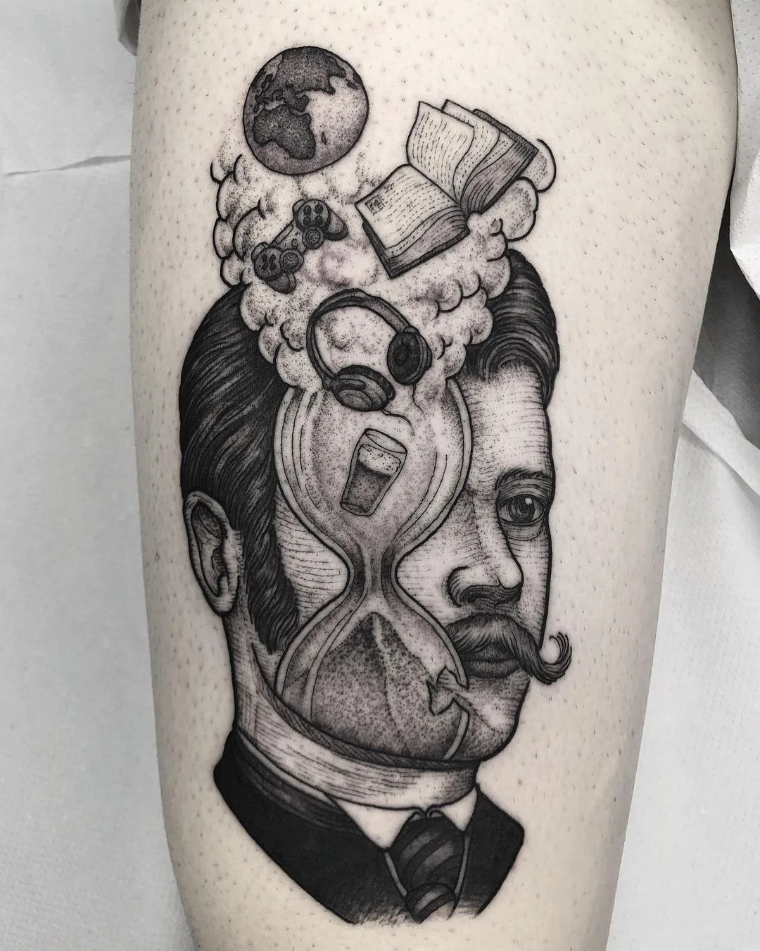 tatouage en style graphique