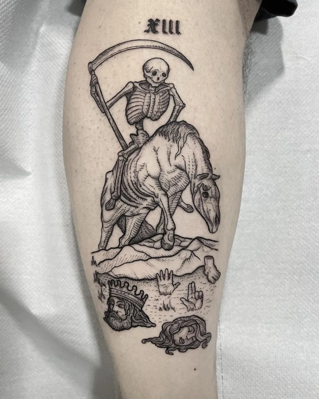 tatouage en style graphique