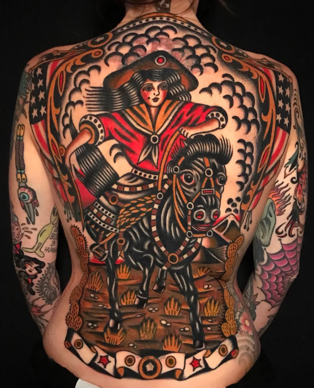 Tatuaggio tradizionale di Francesco Ferrara
