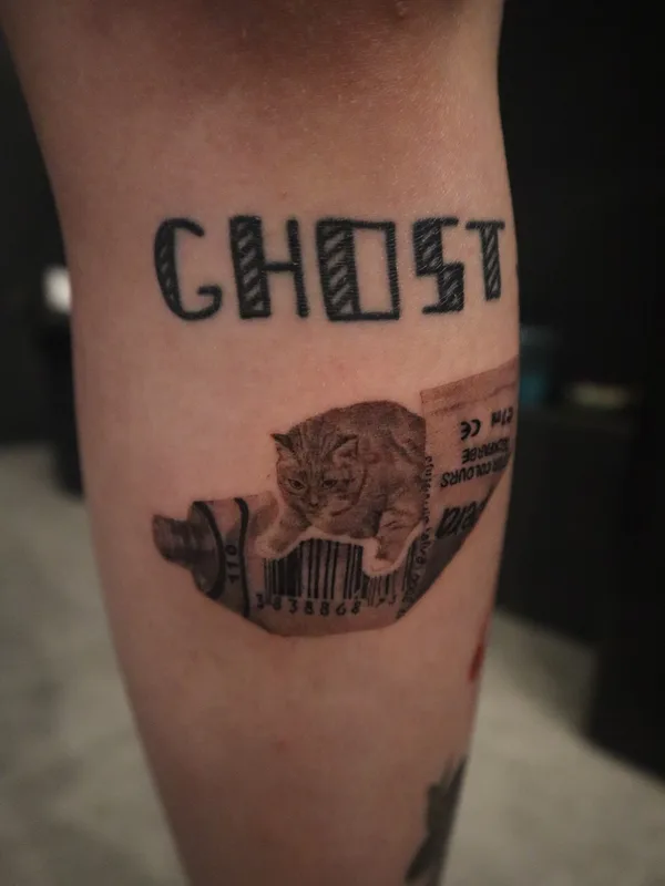 black and grey illustrative tattoo on forearm #68839 | Tattoo Artist Елена Коротких