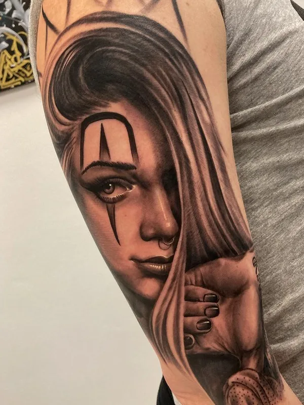 female black and grey realism tattoo on forearm #68877 | Tattoo Artist Иван Шипулин