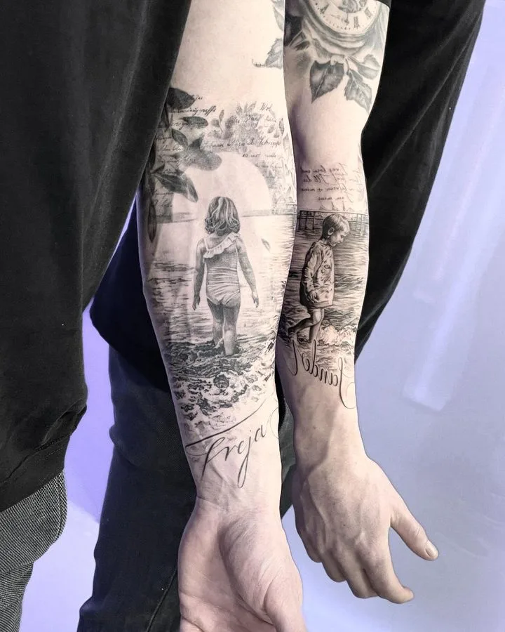 Tattoo artist Amalie