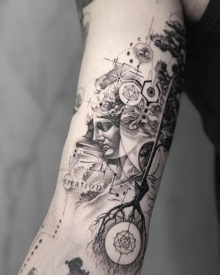 Tattoo artist Amalie