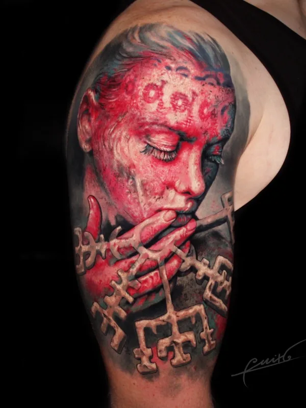 color realism татуировка на upper arm #69580 | Тату мастер Felix Gonzalez