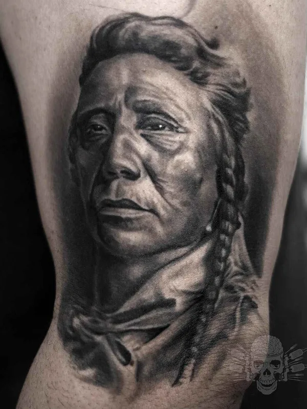 black and grey realism 纹身 在 upper arm #1251 | 纹身师 Javier Antunez