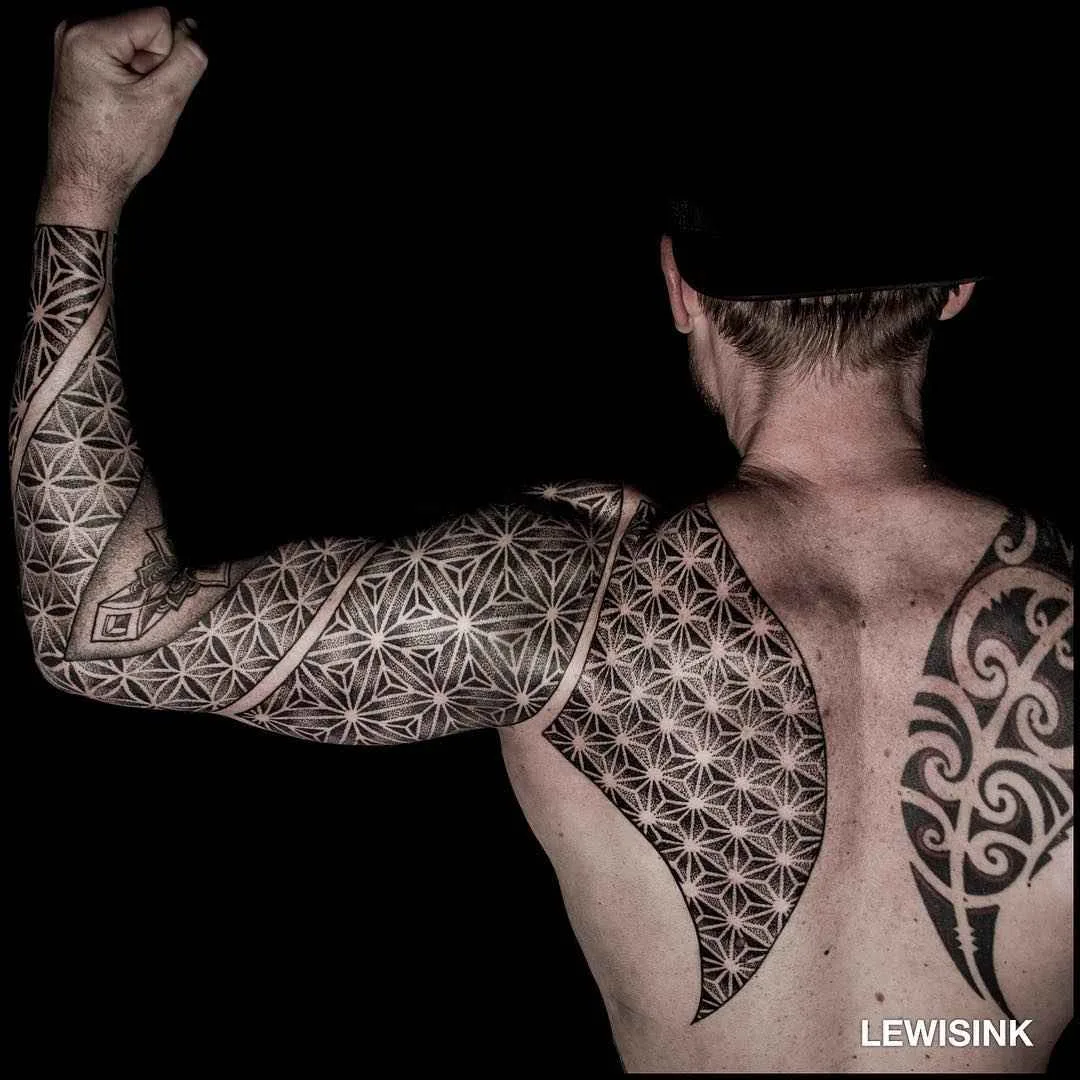 LEWISINK dotwork tattoo